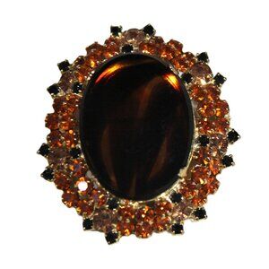 JULIANA DELIZZA & ELSTER VERIFIED RHINESTONE BROOCH